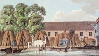 Der alte Stahlhof, 1798 von Charles Tomkins
